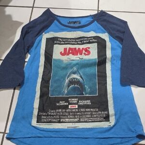 Blue Kids Raglan Shirt